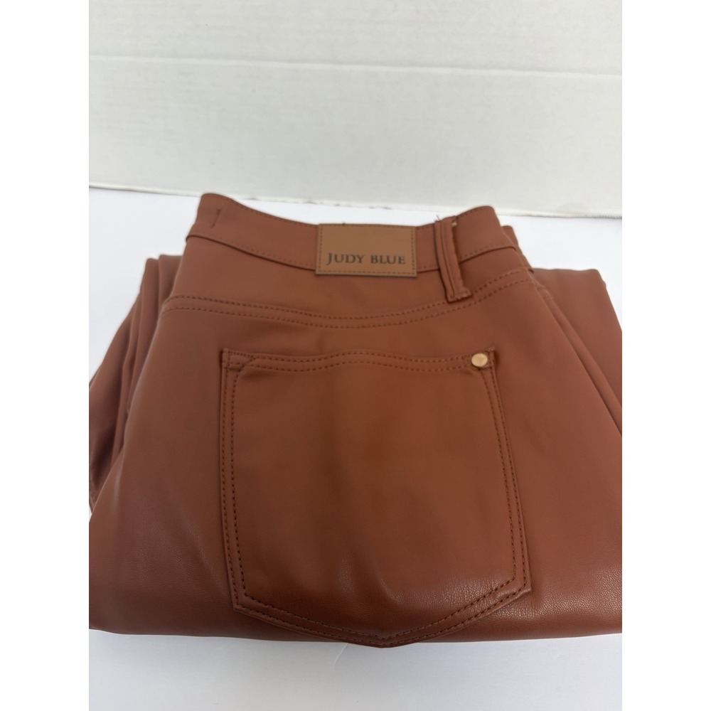 Judy Blue Hi-Rise Tummy Control Camel Wide Leg Crop Pants Size 15/32 Style #8890
